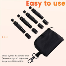 8x Automatic Tire Deflator,10-30 PSI/0.7-2 BAR Adjustable Tire Deflator Kit,Air Down Tire Deflators Offroad Accessories
