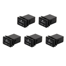 5X HM001 AC110-250V Timer Mechanischer Betriebsstundenzähler Betriebsstundenzähler für Motorgeneratorboot Motorcross Motor Truck Traktor