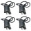 4pcs Motorcycle Ignition Coil Ignition System Unit for  V Star 650 1999 -2014 GN250 ATV 300CC 1