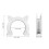 Kit de porte intérieure Cat ABS blanc installation facile 2