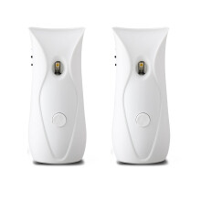 2X Automatic Air Freshener Dispenser Bathroom Timed Air Freshener Spray Wall Mounted, Automatic Scent Dispenser for Home
