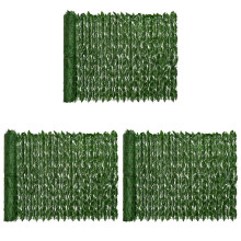 3X Artificial Ivy Privacy Fence Screen 0.5X3M Artificial Hedges Fence and Faux Ivy Vine Leaf for Outdoor Garden