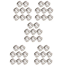 40 Stück Zink Legierung Perlen Servietten Ring Zarte Servietten Schnalle (Silber)