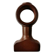 Lot de 2 supports de tringle à rideaux en bois naturel pour tringles de 3,5 cm (1,4 po) | Supports décoratifs en bois compatibles avec les tringles