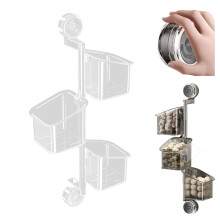3-laags draaibare keukenorganizer met zuignappen