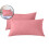 Set di 2 federe in microfibra spazzolata rosa 1