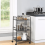 Minimalist Style 3 Tier Utility Rolling Shelf Cart 5