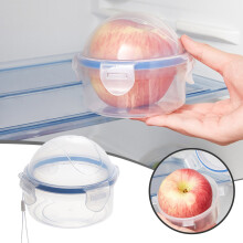 Boîte de conservation ronde pour oignons, compatible micro-ondes – Récipient hermétique avec couvercle ventilé, sans BPA, pour riz et légumes,
