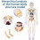 Human Body Model Transparent Torso with 29 Removable Organs 5