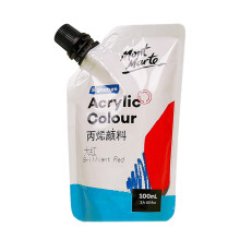 Non Fading, Non Toxic, Single Color Paint for Painters Acrylic Paint, 11 Colors (100ml Pouches), In Bags Rich Pigment