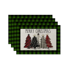 4er-Set Platzsets für festliche Mahlzeiten, festliche Platzsets, Tischsets für Weihnachten und die Feiertage