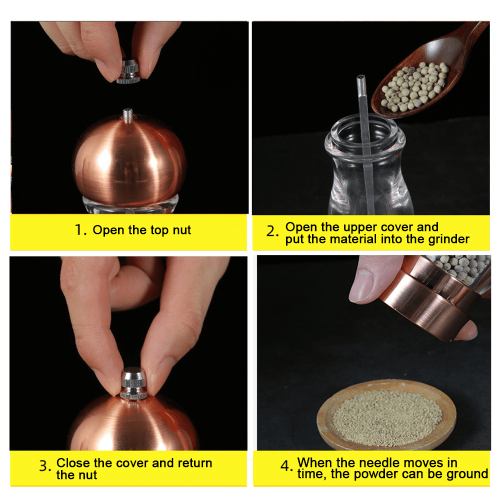 Manual Coffee & Spice Grinder with Glass Jar 2