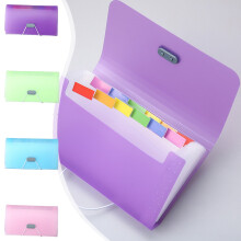 Campus Learner Power Schrijfaccessoires Box – Grote documentenorganizer met meerdere lagen en bonnetjeshouder, blauw (1 stuk)