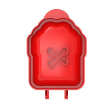 Juego de moldes para mini tartas: Papá Noel, caja de regalo y formas de avellana.
