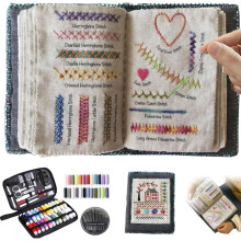 Embroidery Stitch Book Kit with Tools and Tutorial
