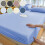 Drap-housse pour lit double en polyester doux antidérapant (1 pièce) 1