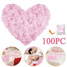 Pétales de roses artificielles rose clair, 100 pièces en soie pour décoration de mariage – Convient aux événements nuptiaux