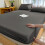 Drap-housse pour lit double en polyester doux antidérapant (1 pièce) 1