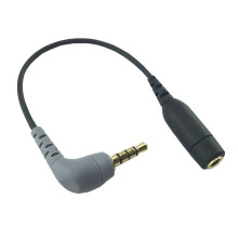 3,5-mm-Klinkenstecker auf TRRS-Mikrofonkabeladapter, professioneller Mikrofon-zu-Kamera-/Handy-Adapter für SC3/SC4-Mikrofone