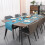 Ensemble de 6 sets de table en vinyle tissé, lavables et antidérapants, pour table à manger. 7