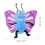 Animal Hand Puppet Butterfly Shape PP Cotton 1Pcs 2