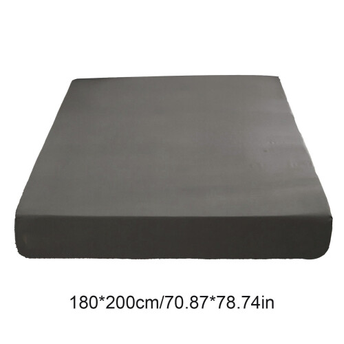 Drap-housse pour lit double en polyester doux antidérapant (1 pièce) 2