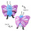 Animal Hand Puppet Butterfly Shape PP Cotton 1Pcs 3