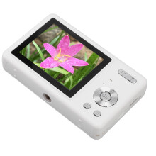 Mini caméra numérique blanche 12MP 1080P écran TFT de 2,4 pouces zoom 16x autofocus