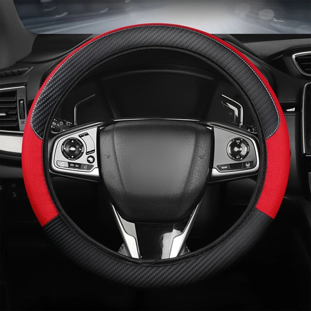 Car Steering Wheel Cover Â Sports Fiber, Lightweight, 4-Season, Easy Clean, Universal Fit, Compatible With Most Vehicles 9555307521051