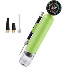 Handheld Air Pump with Pressure Gauge, 20 PSI Portable Manual Inflating Pump for Basketball, Volleyball, Soccer Balls, and Balloons