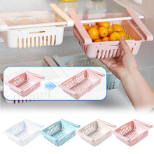 Organisateur de tiroir, étagère de rangement réglable pour réfrigérateur, étagère de rangement pour réfrigérateur de cuisine, 20 à 28 cm,
