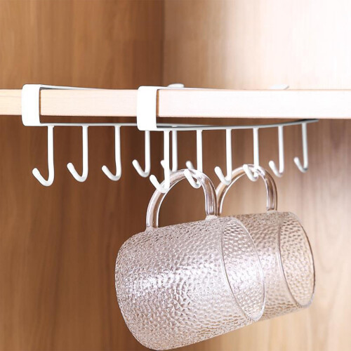 YingTaiLi2Pcs Πολυλειτουργική Σιδερένια Ράφι Αποθήκευσης Κουζίνας με Γάντζους για
