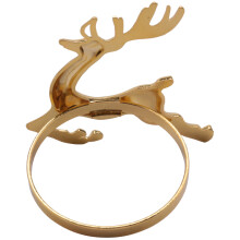 48Pcs Christmas Elk Deer Napkin Rings Gold Alloy Napkin Buckle Napkin Ring Holder Hotel Restaurant Wedding Decoration