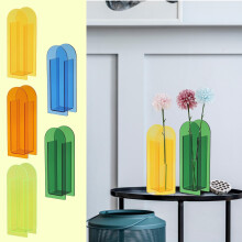 Vases à fleurs en acrylique pour centres de table et décoration intérieure – Polyvalents, durables et compatibles avec les fleurs artificielles
