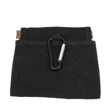 Pochette Ă friandises pour chien en toile 12,5x12 cm noir