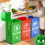 Large Open Trash Bag LeakProof Efficient Waste Disposal Bag-Red 7