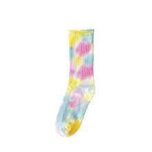Κάλτσες Tie Dye μέχρι τη μέση της γάμπας για άνδρες, γυναίκες, streetwear στυλ, casual,
