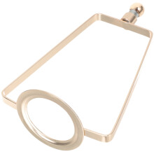 Adaptateur de harpe de lampe, support d'abat-jour en métal carré, pièce de rechange (1 pièce).