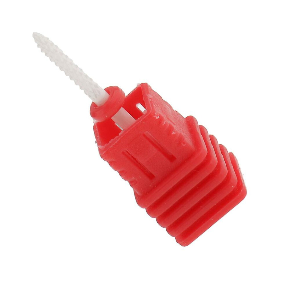 Nail Art Polishing Grinding Head Ceramic Electric Drill Bit Slim Medium