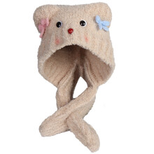 Bear Ears Shape Hat Stage Performances Hat Soft Sister Lolitas Hat Ponytail Hat for Children and Teenagers