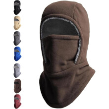 Unisex-Sturmhaube, winddicht und warm, verdickte einteilige Winter-Gesichtsmaske mit Kapuze, winddichte Skimaske für kaltes Wetter