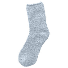 Calze invernali da donna in peluche – 1 paio di calze pantofola spesse e morbide, azzurre, A