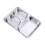 Assiette plate en acier inoxydable avec couvercle 25 cm 1