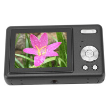 Digital Camera 12MP 1080P Student Vlog Camera 2.4in TFT Screen 16X Zoom Black
