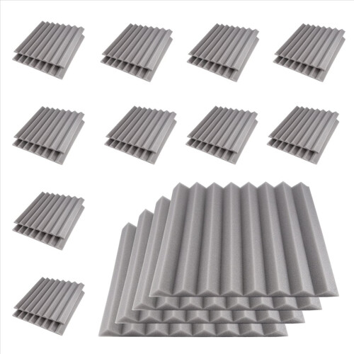 24Pack1Inch X12X12Soundproofing Foam Panels Ηχοαπορροφητική μόνωση για στούντιο ηχογράφησης, 1