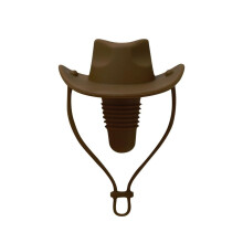 Bouchon de vin en silicone, bouchon de chapeau de cowboy western, bouchon de bouteille de vin étanche