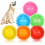 Conjunto de 6 bolas de brinquedo para cães de 8,9 cm (3,5") com apito – Flutuantes, duráveis, interativas e com função de triturar, 1