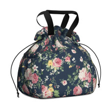 Sac à lunch à cordon Pioneer Flower pour femmes – Isotherme, anti-taches, multipoches, idéal pour le bureau