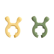 2-Pack Multifunction Silicone Pot Clip - Spatula Holder, Spoon Rest & Anti-Boil Over Lid Prop for Stovetop Organization