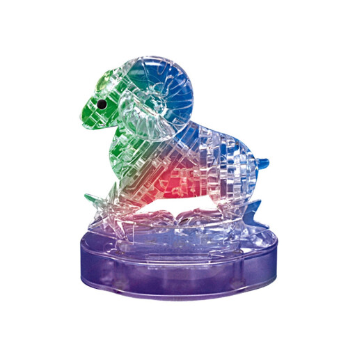 Παζλ Crystal3D με πολύχρωμο φωτισμό, φιλικό προς το περιβάλλον, λειτουργεί με 1